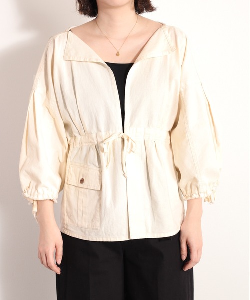 コットンリネン ミリタリーボレロ（ミリタリージャケット）｜cepo（セ