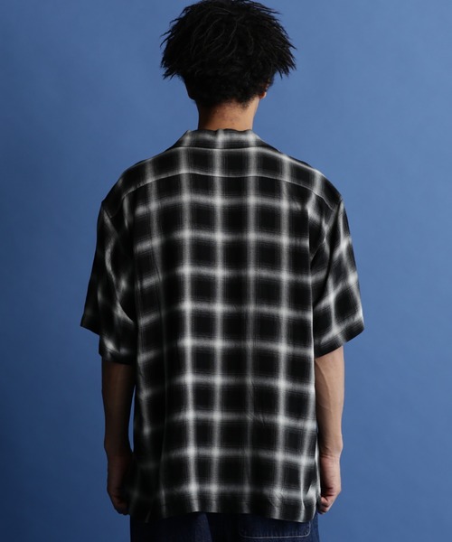 セール】Schott/ショット/OMBRE PLAID SS SHIRT/オンブレ