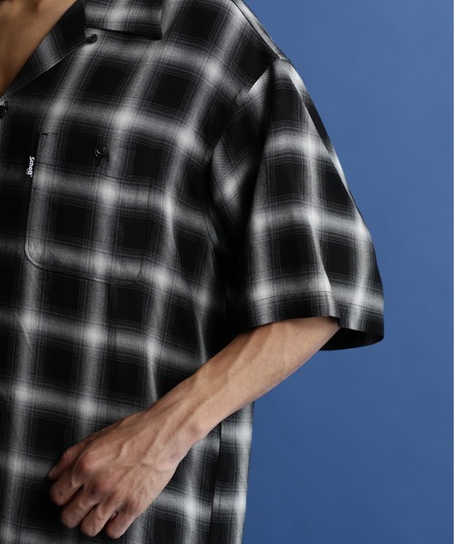 セール】Schott/ショット/OMBRE PLAID SS SHIRT/オンブレ