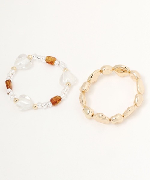 LOWRYS FARM（ローリーズファーム）の「ガラスゴムブレスレット　199305（ブレスレット・レディース・ブルー/ブラウン・FREE）」の7枚目の写真