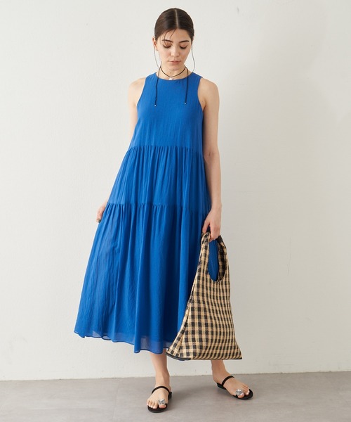 Whim Gazette タイプライターティアードワンピース ¥31,900 Whim Gazette（ウィムガゼット）の「タイプライターティアード