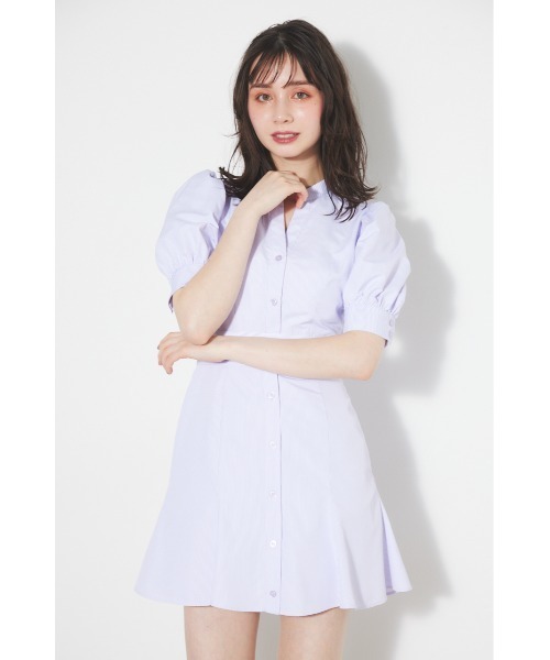 rienda(リエンダ)の「バックフリルオープンマーメイドミニワンピース 春服(ワンピース・レディース・パープル/ピンク/ブラック・SMALL/MEDIUM)」の13枚目の写真