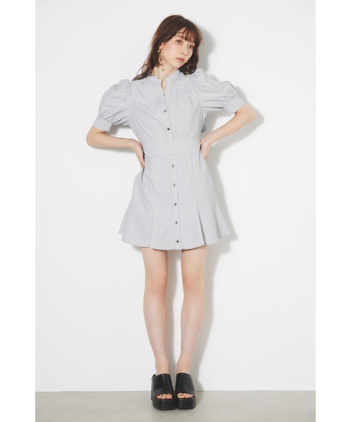 rienda(リエンダ)の「バックフリルオープンマーメイドミニワンピース 春服(ワンピース・レディース・パープル/ピンク/ブラック・SMALL/MEDIUM)」の18枚目の写真