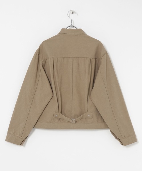 URU（ウル）の「URU　COTTON SILK - TRUCKER JACKET（デニムジャケット・メンズ・ベージュ・1/2）」の5枚目の写真