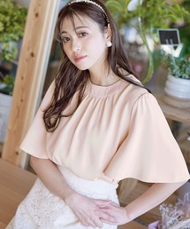 Tiaclasse | 【洗える】5分丈フレアスリーブブラウス(シャツ/ブラウス)