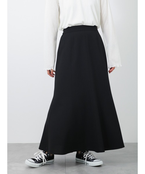 Samansa Mos2 blue（サマンサモスモスブルー）の「マーメイドスカート（スカート・レディース・グリーン/キナリ/ブラック・ﾌﾘ-）」の2枚目の写真