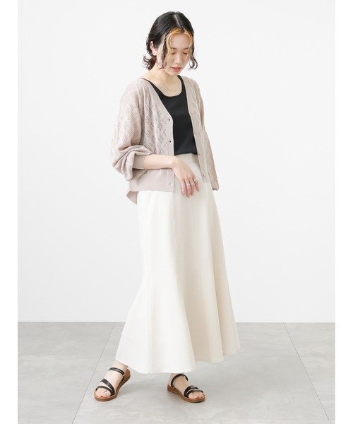 Samansa Mos2 blue（サマンサモスモスブルー）の「マーメイドスカート（スカート・レディース・グリーン/キナリ/ブラック・ﾌﾘ-）」の22枚目の写真