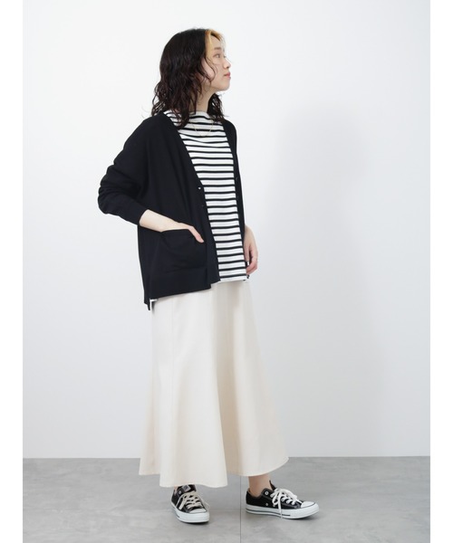 Samansa Mos2 blue（サマンサモスモスブルー）の「マーメイドスカート（スカート・レディース・グリーン/キナリ/ブラック・ﾌﾘ-）」の4枚目の写真