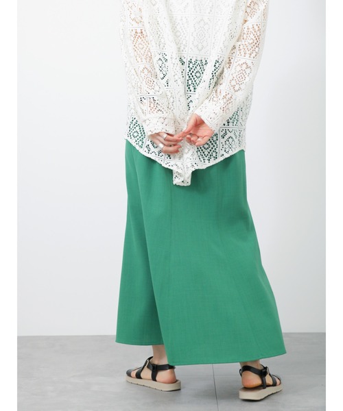 Samansa Mos2 blue（サマンサモスモスブルー）の「マーメイドスカート（スカート・レディース・グリーン/キナリ/ブラック・ﾌﾘ-）」の16枚目の写真