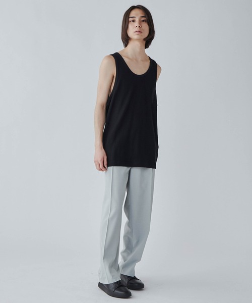 WEGO（ウィゴー）の「WEGO/ワッフルタンクトップ（タンクトップ・メンズ・ホワイト/ブラック・MEDIUM/LARGE）」の4枚目の写真