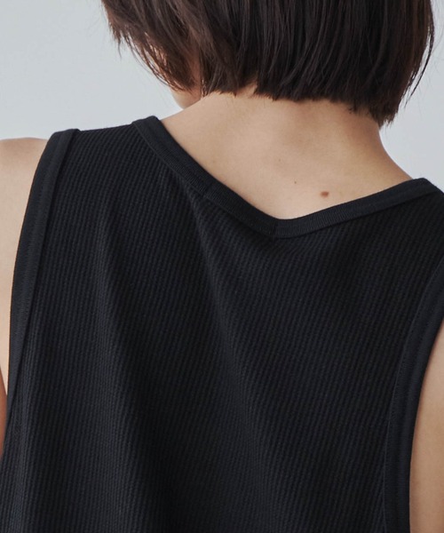 WEGO（ウィゴー）の「WEGO/ワッフルタンクトップ（タンクトップ・メンズ・ホワイト/ブラック・MEDIUM/LARGE）」の7枚目の写真