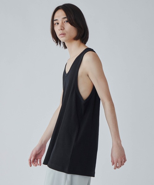 WEGO（ウィゴー）の「WEGO/ワッフルタンクトップ（タンクトップ・メンズ・ホワイト/ブラック・MEDIUM/LARGE）」の17枚目の写真