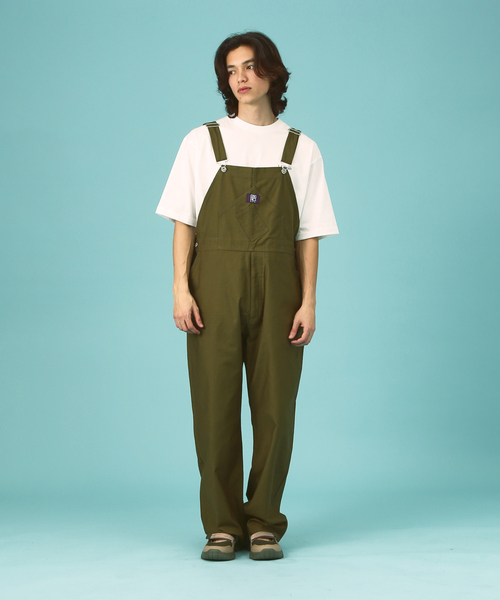 GUNG HO（ガンホー）の「GUNG HO / ガンホー　WORKERS OVERALL/ワークオーバーオール（サロペット/オーバーオール・メンズ・カーキ/アイボリー/ダークグリーン/その他1・L/S/M）」の3枚目の写真