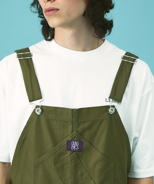 GUNG HO（ガンホー）の「GUNG HO / ガンホー　WORKERS OVERALL/ワークオーバーオール（サロペット/オーバーオール・メンズ・カーキ/アイボリー/ダークグリーン/その他1・L/S/M）」の8枚目の写真