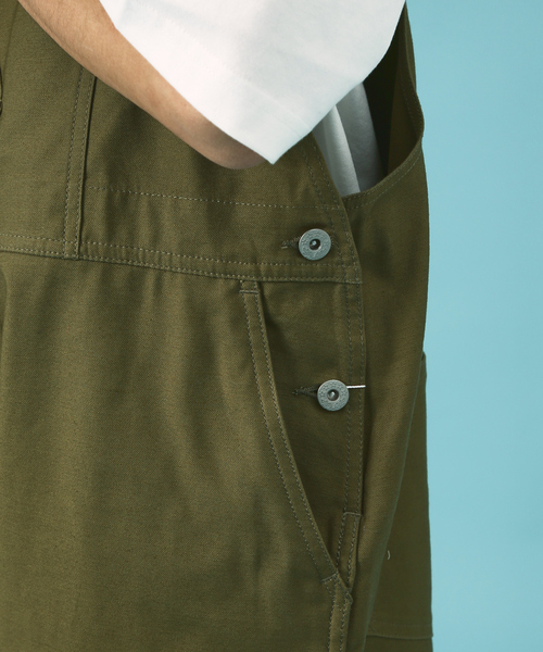 GUNG HO（ガンホー）の「GUNG HO / ガンホー　WORKERS OVERALL/ワークオーバーオール（サロペット/オーバーオール・メンズ・カーキ/アイボリー/ダークグリーン/その他1・L/S/M）」の11枚目の写真