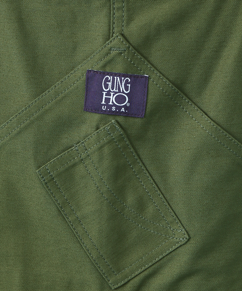GUNG HO（ガンホー）の「GUNG HO / ガンホー　WORKERS OVERALL/ワークオーバーオール（サロペット/オーバーオール・メンズ・カーキ/アイボリー/ダークグリーン/その他1・L/S/M）」の13枚目の写真