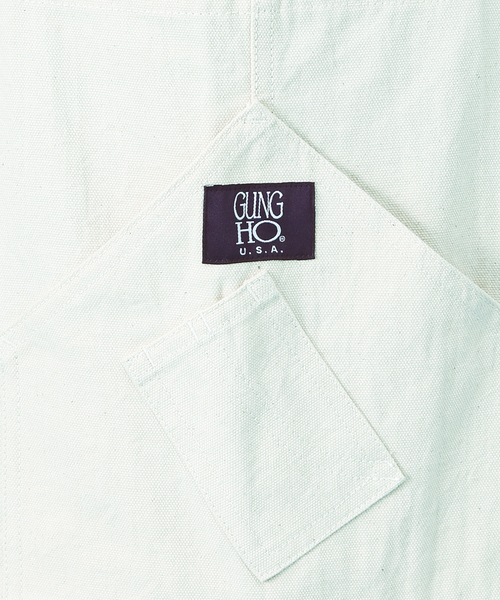 GUNG HO（ガンホー）の「GUNG HO / ガンホー　WORKERS OVERALL/ワークオーバーオール（サロペット/オーバーオール・メンズ・カーキ/アイボリー/ダークグリーン/その他1・L/S/M）」の22枚目の写真