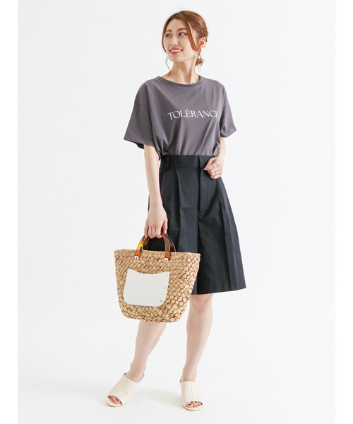 Te chichi（テチチ）の「アソートプリントロゴTシャツ（Tシャツ/カットソー・レディース・チャコール/ブラック/ブルー・ﾌﾘ-）」の4枚目の写真