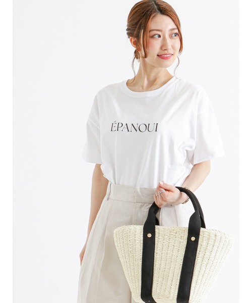 Te chichi（テチチ）の「アソートプリントロゴTシャツ（Tシャツ/カットソー・レディース・チャコール/ブラック/ブルー・ﾌﾘ-）」の7枚目の写真