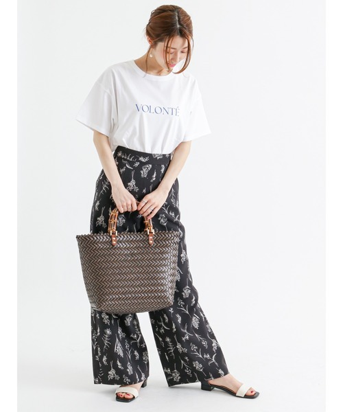 Te chichi（テチチ）の「アソートプリントロゴTシャツ（Tシャツ/カットソー・レディース・チャコール/ブラック/ブルー・ﾌﾘ-）」の9枚目の写真