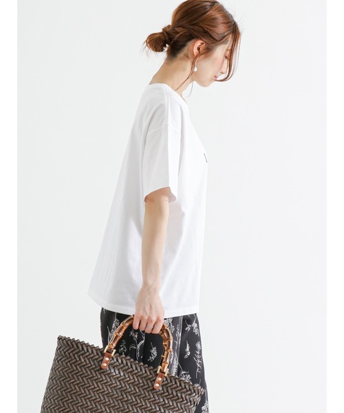 Te chichi（テチチ）の「アソートプリントロゴTシャツ（Tシャツ/カットソー・レディース・チャコール/ブラック/ブルー・ﾌﾘ-）」の10枚目の写真