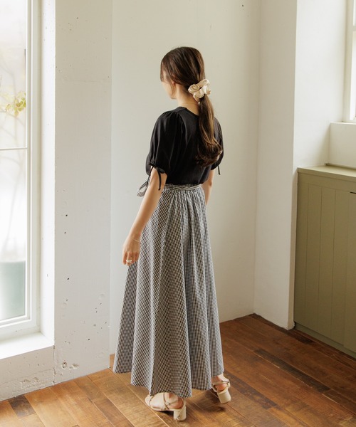 flower（フラワー）の「ファインリボンスカート（スカート・レディース・ブラック/ホワイト・FREE）」の12枚目の写真