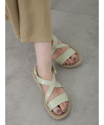 Samansa Mos2 blue | クロスベルトサンダル(サンダル)