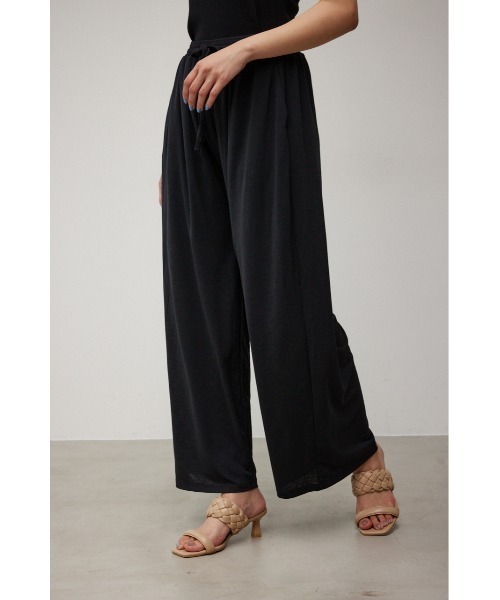 AZUL by moussy（アズールバイマウジー）の「【トライファンクション】 SORVETE RELAX WIDE PANTS/シャーベットリラックスワイドパンツ（その他パンツ・レディース・ブラック系その他/オレンジ系その他/ブラック・SMALL/MEDIUM）」の4枚目の写真