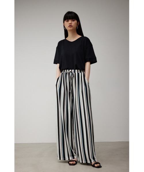 AZUL by moussy（アズールバイマウジー）の「【トライファンクション】 SORVETE RELAX WIDE PANTS/シャーベットリラックスワイドパンツ（その他パンツ・レディース・ブラック系その他/オレンジ系その他/ブラック・SMALL/MEDIUM）」の15枚目の写真