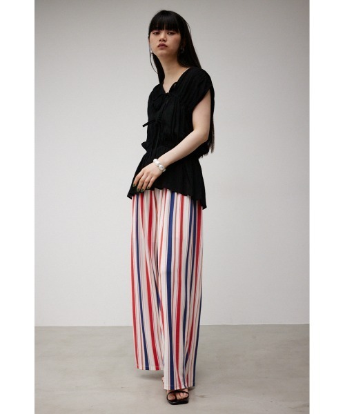 AZUL by moussy（アズールバイマウジー）の「【トライファンクション】 SORVETE RELAX WIDE PANTS/シャーベットリラックスワイドパンツ（その他パンツ・レディース・ブラック系その他/オレンジ系その他/ブラック・SMALL/MEDIUM）」の22枚目の写真