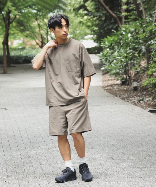 B:MING by BEAMS（ビーミングバイビームス）の「B:MING by BEAMS / ストレッチ メッシュ ポケットTシャツ(セットアップ対応)（Tシャツ/カットソー・メンズ・ブラック/ブラウン系その他2・SMALL/MEDIUM/LARGE/X-LARGE）」の4枚目の写真