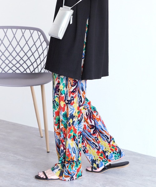 reca（レカ）の「フラワープリントプリーツパンツ（その他パンツ