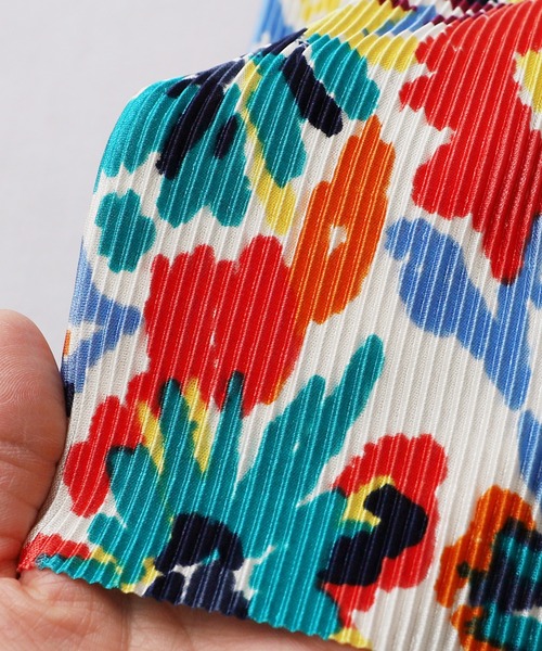 reca（レカ）の「フラワープリントプリーツパンツ（その他パンツ・レディース・ネイビー/アイボリー・FREE）」の8枚目の写真