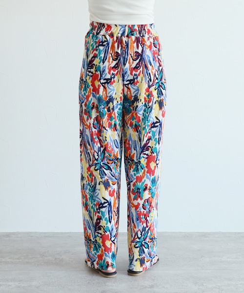 reca（レカ）の「フラワープリントプリーツパンツ（その他パンツ・レディース・ネイビー/アイボリー・FREE）」の11枚目の写真