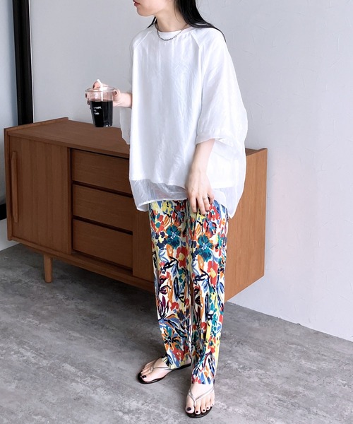 reca（レカ）の「フラワープリントプリーツパンツ（その他パンツ・レディース・ネイビー/アイボリー・FREE）」の17枚目の写真