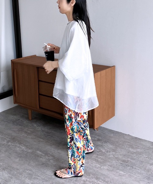 reca（レカ）の「フラワープリントプリーツパンツ（その他パンツ・レディース・ネイビー/アイボリー・FREE）」の18枚目の写真