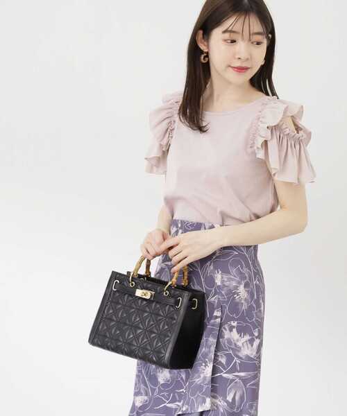 PROPORTION BODY DRESSING（プロポーションボディドレッシング）の「フリルショルダーカットソー / 1213260700（Tシャツ/カットソー・レディース・ダークグレー/ホワイト/ピンク・MEDIUM/SMALL）」の15枚目の写真