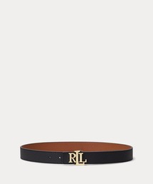 LAUREN RALPH LAUREN(ローレン ラルフ ローレン)のロゴ リバーシブル ペブルド レザー ベルト(ベルト)