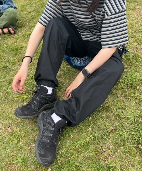 BROKEN BASE（ブロークンベース）の「ワンポイント刺繍ワイドカーゴパンツ（カーゴパンツ・メンズ・ブラック/カーキ・MEDIUM/LARGE）」の16枚目の写真