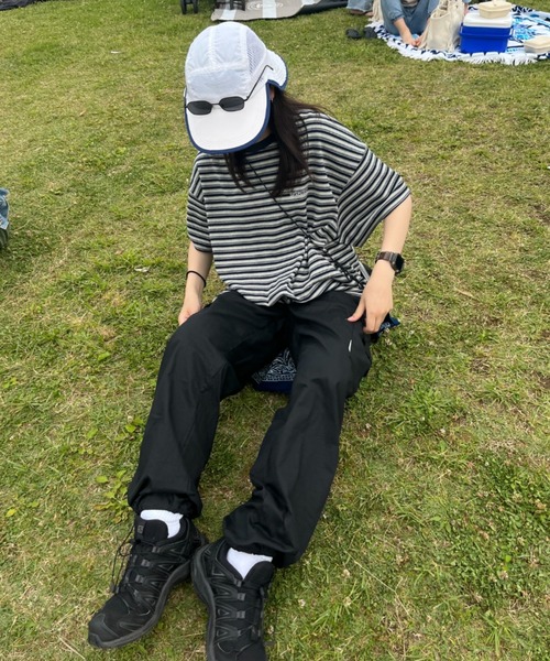 BROKEN BASE（ブロークンベース）の「ワンポイント刺繍ワイドカーゴパンツ（カーゴパンツ・メンズ・ブラック/カーキ・MEDIUM/LARGE）」の20枚目の写真