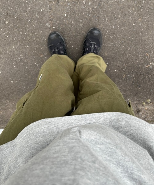 BROKEN BASE（ブロークンベース）の「ワンポイント刺繍ワイドカーゴパンツ（カーゴパンツ・メンズ・ブラック/カーキ・MEDIUM/LARGE）」の18枚目の写真