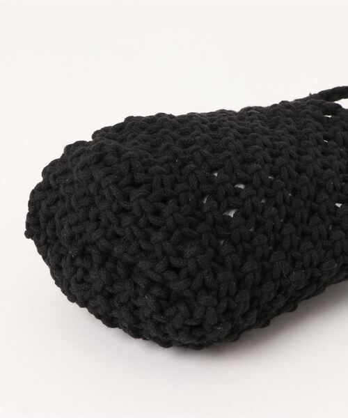 Fun & Daily（ファンアンドデイリー）の「F&D : スモールニットハンドバッグ（ハンドバッグ・レディース・ベージュ/ブラック・FREE）」の9枚目の写真