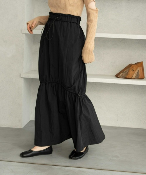 ドロストナイロンティアードスカート（スカート）｜hinari