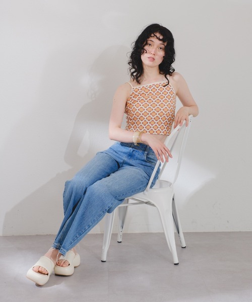 MILLER（ミラー）の「【Miller別注】カップ付きキャミ（キャミソール・レディース・アイボリー/ブルー/オレンジ・FREE）」の8枚目の写真