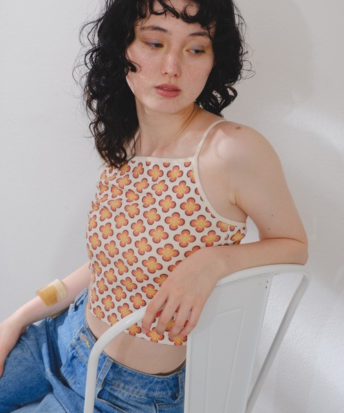 MILLER（ミラー）の「【Miller別注】カップ付きキャミ（キャミソール・レディース・アイボリー/ブルー/オレンジ・FREE）」の5枚目の写真