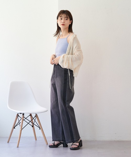 MILLER（ミラー）の「【Miller別注】カップ付きキャミ（キャミソール・レディース・アイボリー/ブルー/オレンジ・FREE）」の10枚目の写真