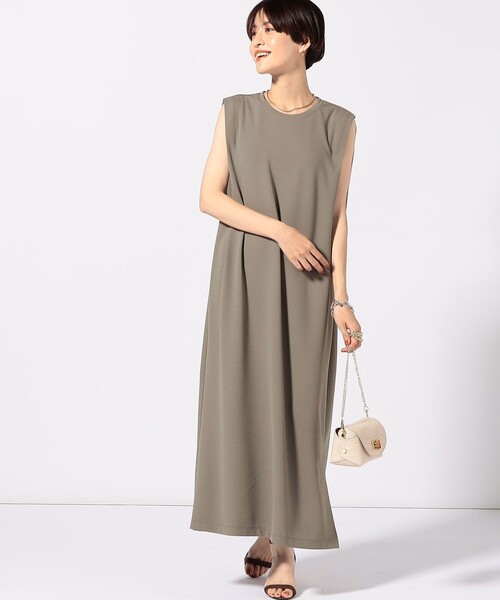 NOLLEY’S Sophi（ノーリーズソフィ）の「肩タックジョーゼットワンピース（ワンピース・レディース・オリーブ/ブラック・1/2）」の13枚目の写真