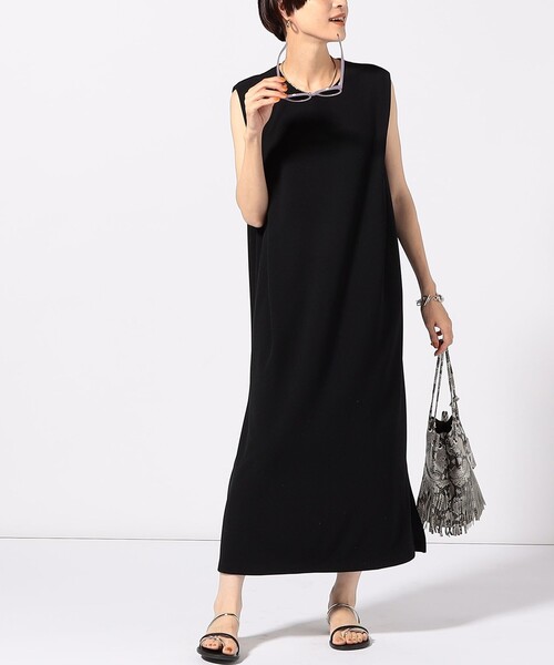 NOLLEY’S Sophi（ノーリーズソフィ）の「肩タックジョーゼットワンピース（ワンピース・レディース・オリーブ/ブラック・1/2）」の6枚目の写真