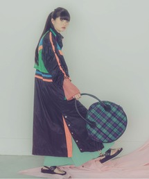 MONDEWORK（モンドワーク）の「circle check nylon BORSE（ショルダーバッグ）」