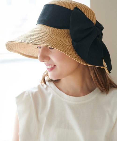 fifth（フィフス）の「リボンデザインハット（ハット・レディース・ブラック/ピンクベージュ・FREE）」の8枚目の写真